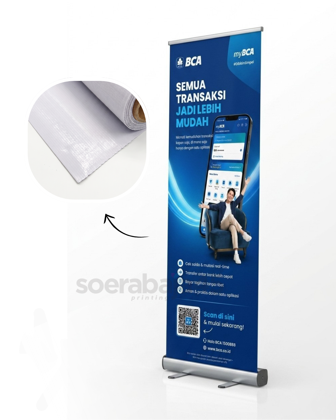 Paket Roll Banner Super Premium