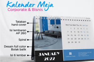 CETAK KALENDER DUDUK (KALENDER MEJA) 2022