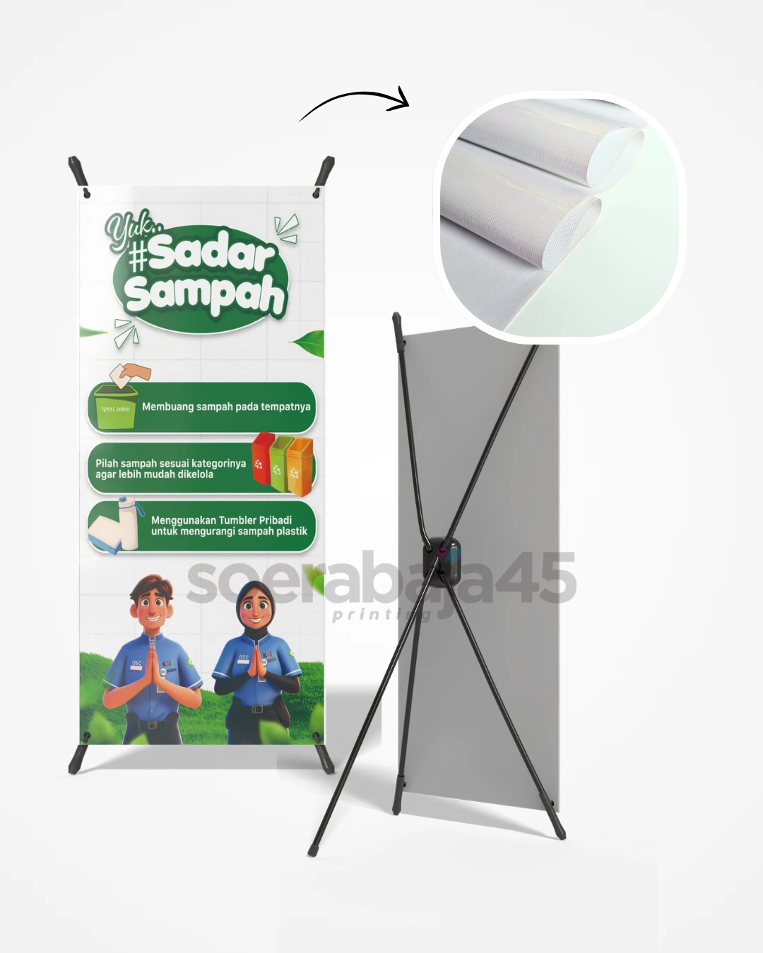Paket Ekonomis X-Banner PVC