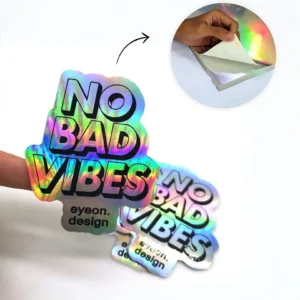 Stiker Label Vinyl Hologram Premium