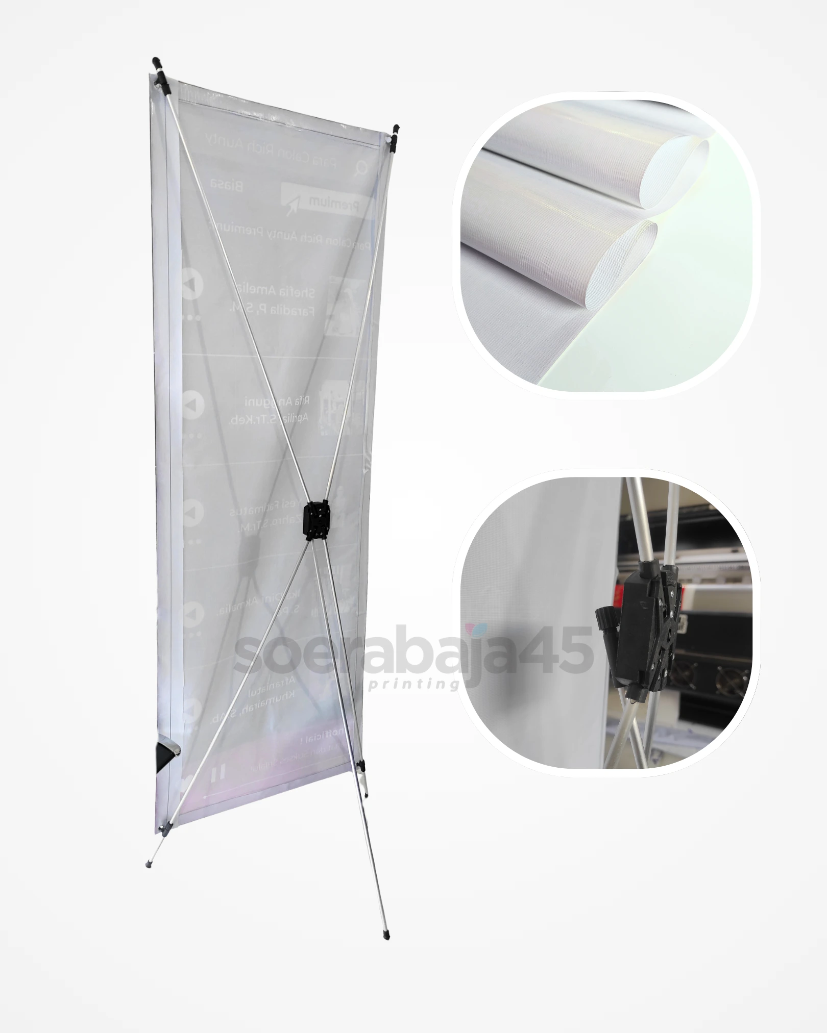 Paket Ekonomis X-Banner Aluminium